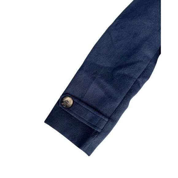 Wantdo Women's Sz XL Navy Blue Double Breasted Winter Trench Jacket Pea Coat - Picture 10 of 12